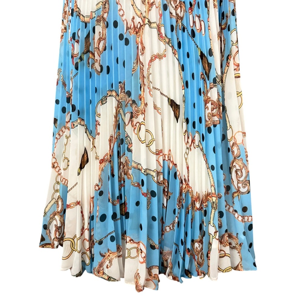 Loyd/Ford LA*SKRTS Pleated Chiffon Midi Skirt Size 1 (SM) Designer Luxury Chain - Picture 6 of 12